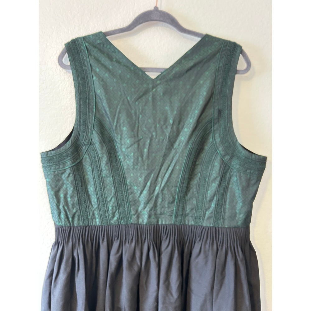 Folk Vintage Nordic Bergland Tracht Maxi Sleeveless Dirndl SZ 52 (XXL/3XL) - Picture 4 of 9